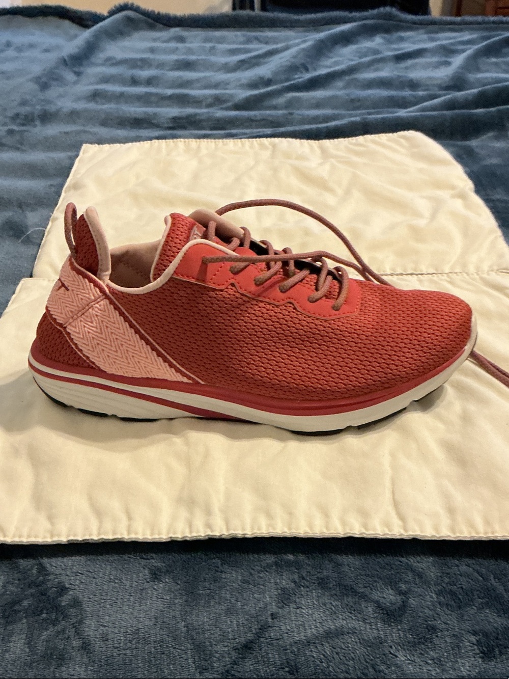 MBT Women’s Coral Knit Lace-Up Athletic Sneaker with Blush Accents